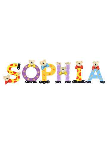 Playshoes Deko-Buchstaben "SOPHIA" in bunt