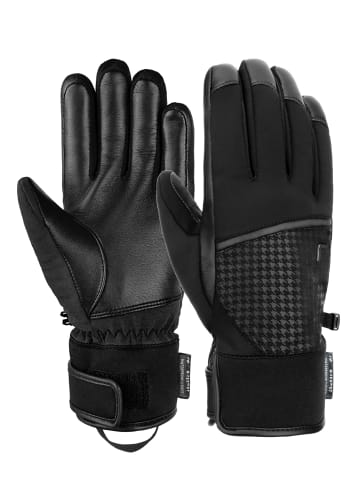 Reusch Fingerhandschuhe Mara R-TEX® XT in 7697 black/pied de poule