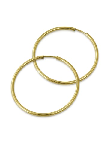 GoldDream Echtgold, 333er Gelbgold Damen Creolen Simply Ohrring ca. 50mm