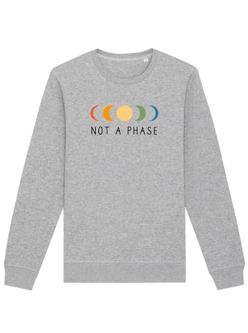 wat? Apparel Sweatshirt Not a phase in Grau meliert