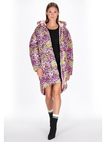 myMo at night Women Coat in yellow multicolor