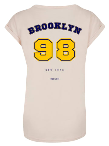 F4NT4STIC T-Shirt Brooklyn 98 NY SHORT SLEEVE TEE in Whitesand