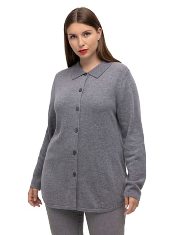 Ulla Popken Pullover in grau melange