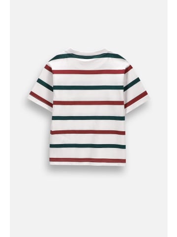 MOKIDA Baumwoll-T-Shirt mit kurzen Ärmeln in weiß