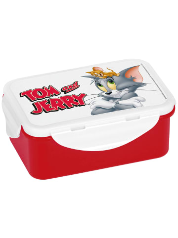 Geda Labels Brotdose Tom & Jerry in Rot - 16x10,5x6,5cm