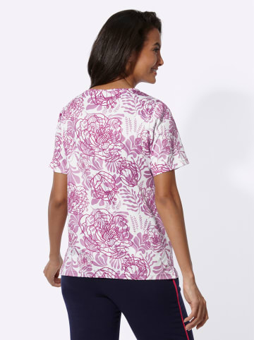 WITT WEIDEN Freizeitshirt in magenta-gemustert