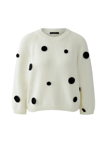 Oui Pullover in white black