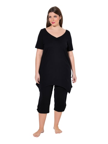 Ulla Popken Pyjama in schwarz