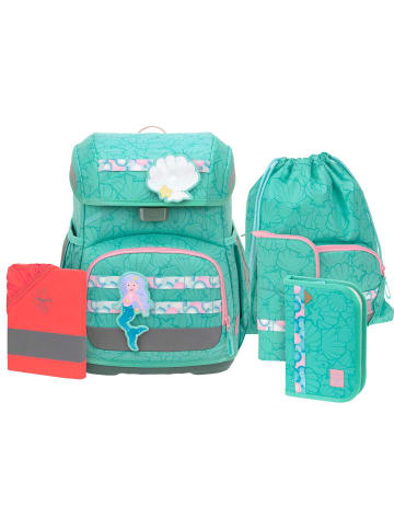 Lässig Ranzenset 6-tlg. Light Unique Seashell turqouise in blau