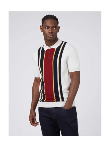 Ben Sherman Polo in Weiß / Blau