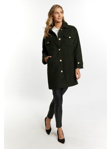 faina Damen Shirtjacket in Hahnentritt Minze