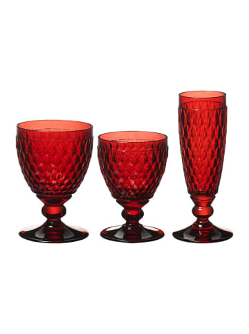 Villeroy & Boch 12er Set Wein- & Sektgläser Boston Coloured in Rot