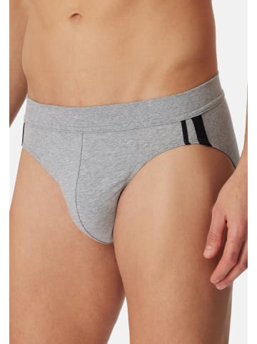 Schiesser Rio Slip / Unterhose 95/5 Stretch - Organic Cotton in Blau / grau