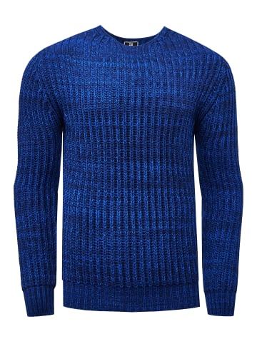 Rusty Neal Grobstrick Neon Pullover in Blau