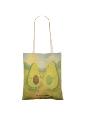 Mr. & Mrs. Panda Tüte Avocado Pärchen Design ohne Spruch in Weiß