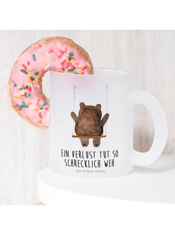 Mr. & Mrs. Panda Haferl Bär Schaukel mit Spruch in Transparent