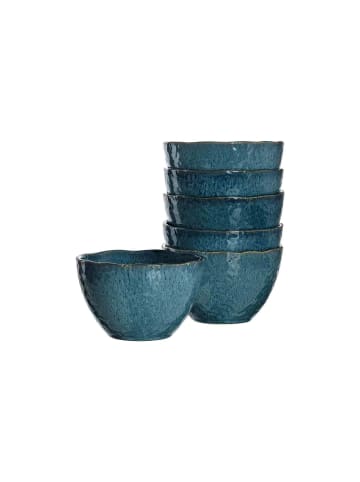 LEONARDO 6er Set Keramikschalen Matera ø 15,3 cm in Blau