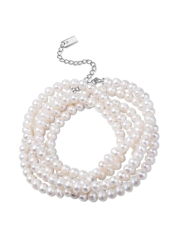 Ailoria MOE armband-halskette silber/weiße perle in weiß