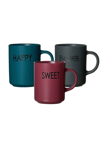 Ritzenhoff & Breker 3-tlg. Henkelbecher Set Statement in Bunt – 390 ml in bunt