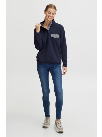 Oxmo Fleecejacke OXNyfine in Dunkelblau