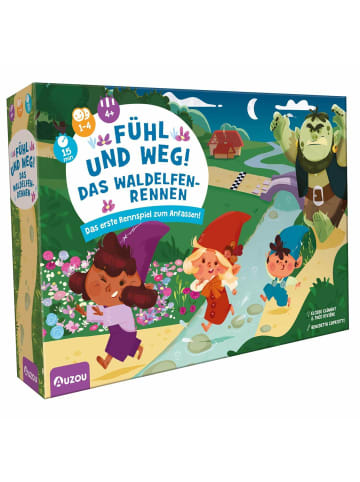 AUZOU Kinderspiel Fühl und weg! - Das Waldelfenrennen in Bunt