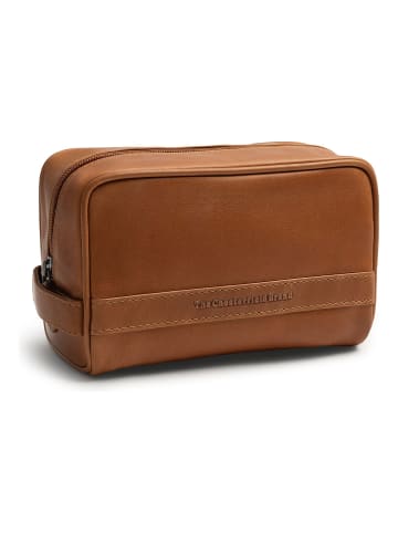 Tavira Kulturbeutel Leder 18 cm cognac
