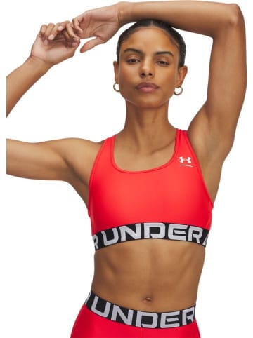 Under Armour Sport-BH "Heatgear Mid Branded" in Rot