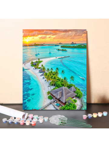 ARTNANAS DIY Malen nach Zahlen Set-"Tropenidylle" 