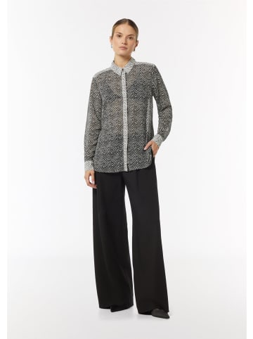 comma Bluse langarm in Schwarz