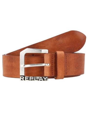 Replay Gürtel Leder in tan