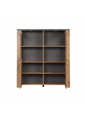 ebuy24 Vitrinenschrank Follow Eiche 127 x 40 cm