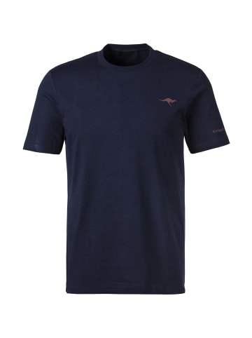 Kangaroos Kurzarmshirt in navy, weiß