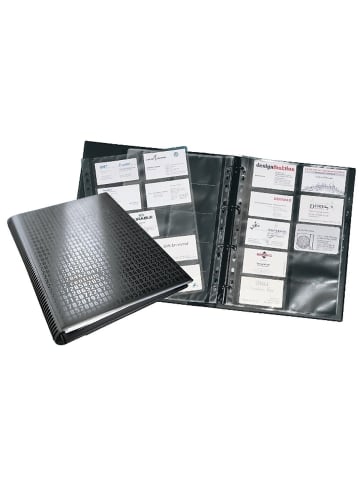 Durable Visitenkarten-Ringbuch Visifix centium A4 schwarz