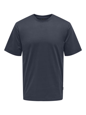 Only&Sons T-Shirt 'FRED LIFE' in dunkelblau
