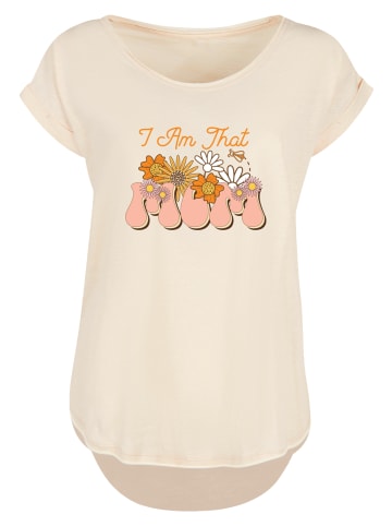 F4NT4STIC T-Shirt Muttertag Blumen Mama in Whitesand