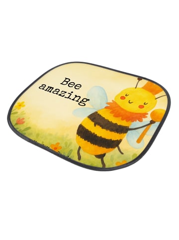 Mr. & Mrs. Panda Sonnenschutz Auto Biene König Design mit Spruch in Weiß