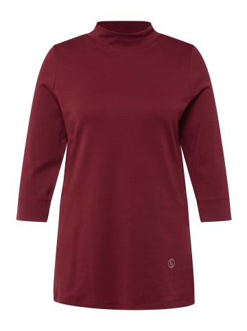 Ulla Popken Shirt in dunkel kirschrot