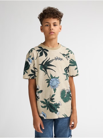 Petrol Industries T-Shirt mit Allover-Print Mariachi in Braun