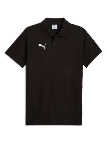 Puma Poloshirt 'teamEVOSTRIPE' in schwarz