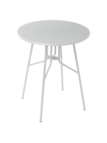 Beliani Runder Tisch TALTAL in Grau - (W) 64 x (H) 76 x (L) 64 cm