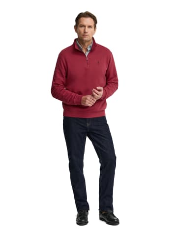 Polo Club Sweatshirt RIGBY GO SWEAT ZIPPER NECK VO in Oxidrot / Gebranntes Rot