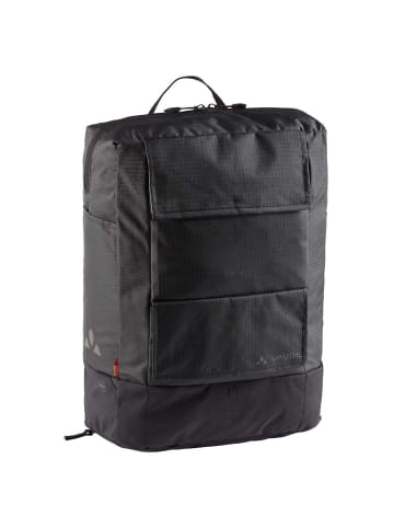 Vaude Cyclist Pack Waxed 23 - Hinterradtasche Rucksack 17L 44 cm (black) in schwarz