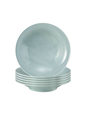 Seltmann Weiden 6er Set Suppenteller Beat Color Glaze ø 22,5 cm in Weiß