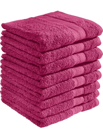 REDBEST Frottier Duschtuch 8er-Pack Chicago in fuchsia