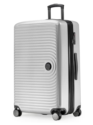 Hauptstadtkoffer Mitte - Großer Reisekoffer Trolley 77cm XXL Erweiterung TSA 130L in matt Weiß
