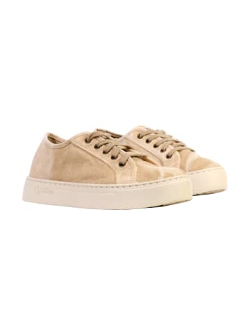 natural world Enzimatico Schnür-Tennisschuhe mit Keilabsatz Beige