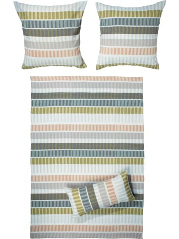 Erwin Müller Seersucker Bettwäsche in olive-beige