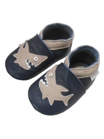 Bemesu Baby Krabbelschuhe aus Leder, weiche Lauflernschuhe mit rutschfester Sohle