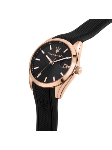 Maserati Analog-Armbanduhr Maserati Attrazione schwarz groß (ca. 43mm)