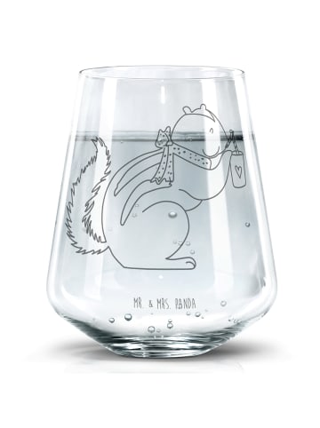 Mr. & Mrs. Panda Glas Eichhörnchen Smoothie ohne Spruch in Transparent